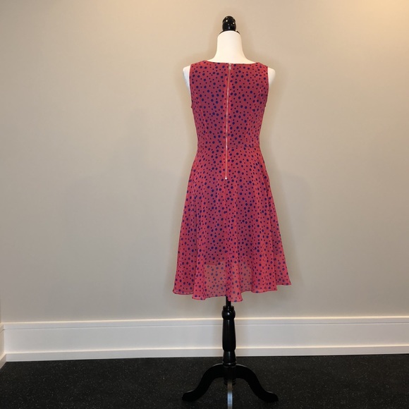 FINAL SALE! Pink and Blue Dotted Marc New York Mini Dress - Picture 3 of 5